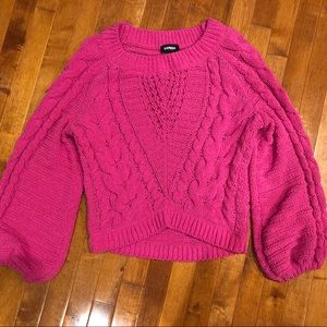 Express Chenille Pink Sweater